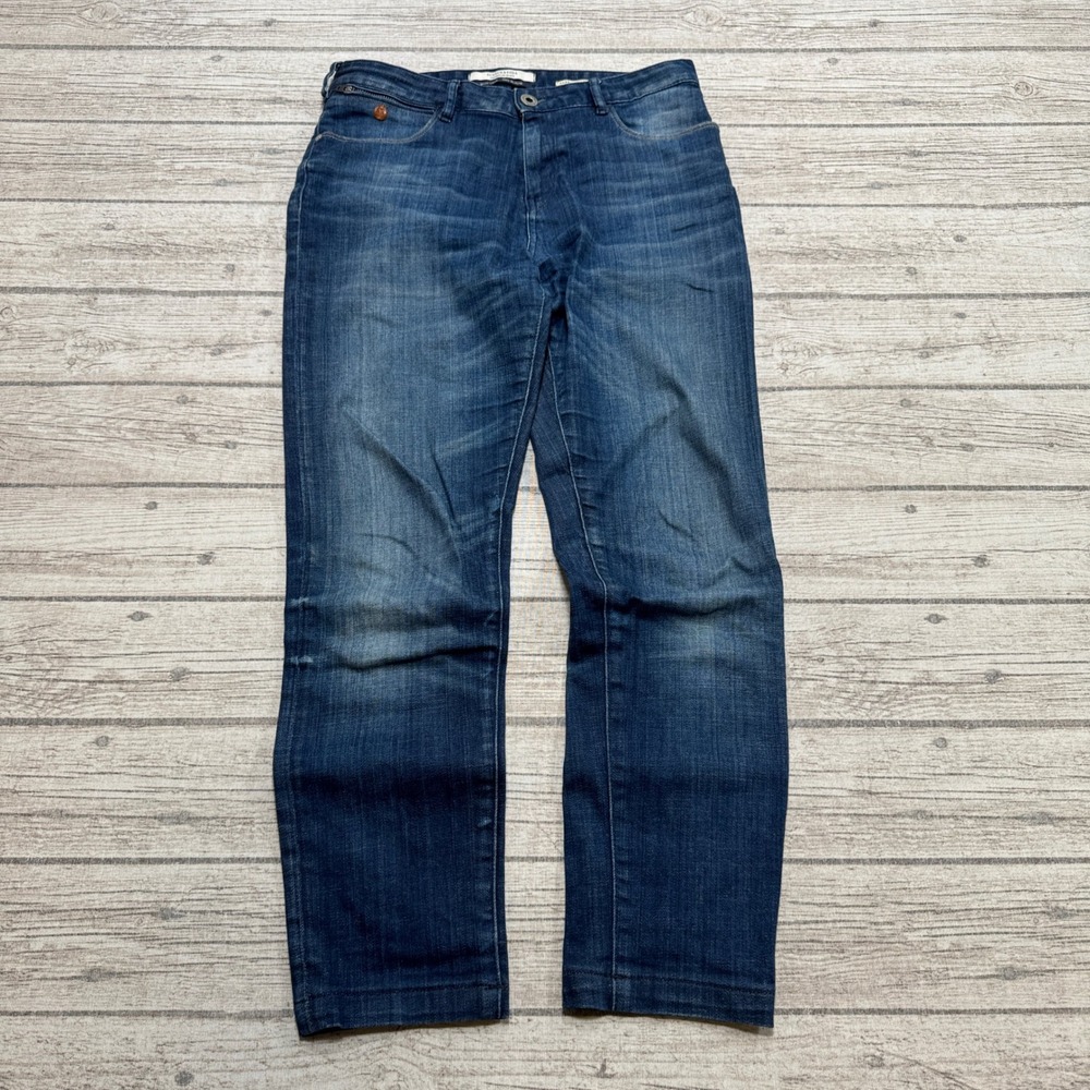 Scotch & Soda Jeans Men's 28x25 Blue Denim Amsterdams Blauw Straight Whiskered